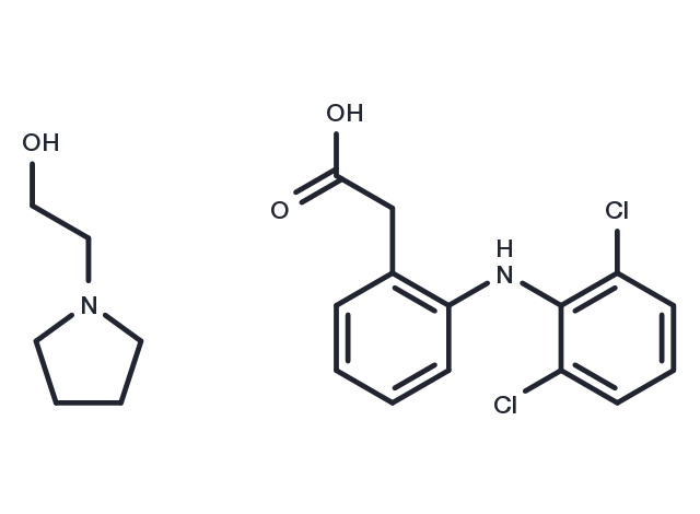 Diclofenac Epolamine Chemical Structure