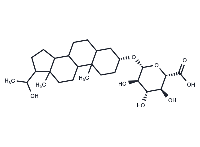 Pregnanediol 3-glucuronide Chemical Structure