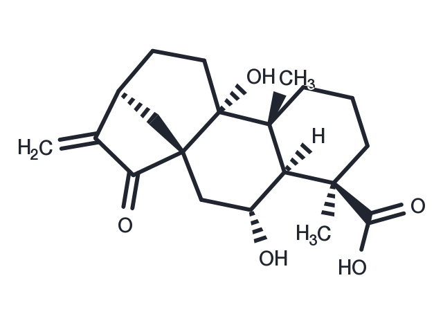 ent-6,9-Dihydroxy-15-oxo-16-kauren-19-oic acid Chemical Structure