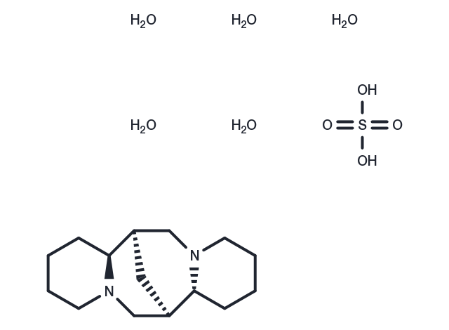 (-)-Sparteine sulfate pentahydrate Chemical Structure