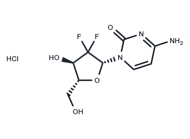 TargetMol Chemical Structure Gemcitabine hydrochloride