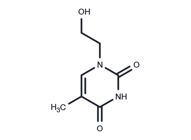1-(2-hydroxyethyl)thymine Chemical Structure