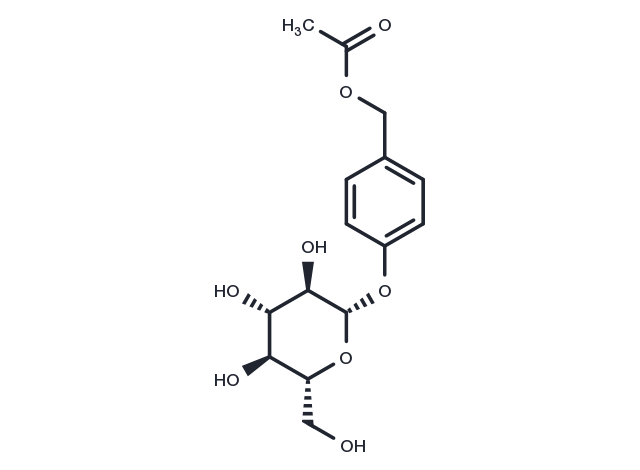 4-(Acetoxymethyl)phenyl glucoside Chemical Structure
