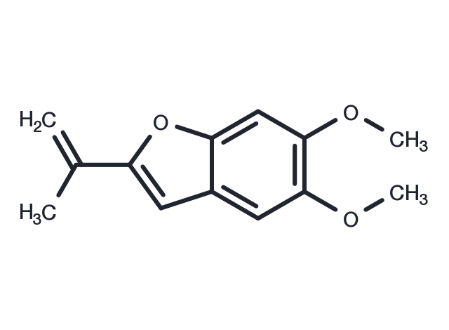 5,6-Dimethoxy-2-isopropenylbenzofuran Chemical Structure