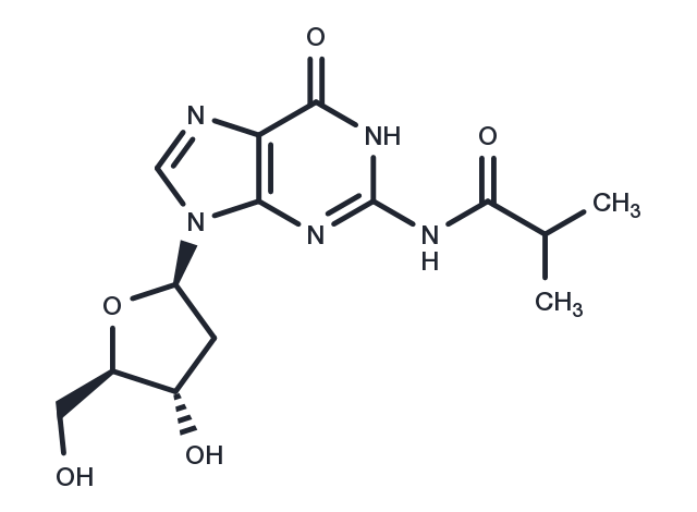 N2-Isobutyryl-2-deoxyguanosine Chemical Structure