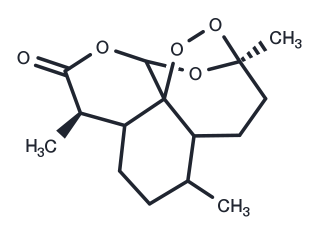 Artemisinin (Arteannuin, Qinghaosu, Qing Hau Sau) Chemical Structure