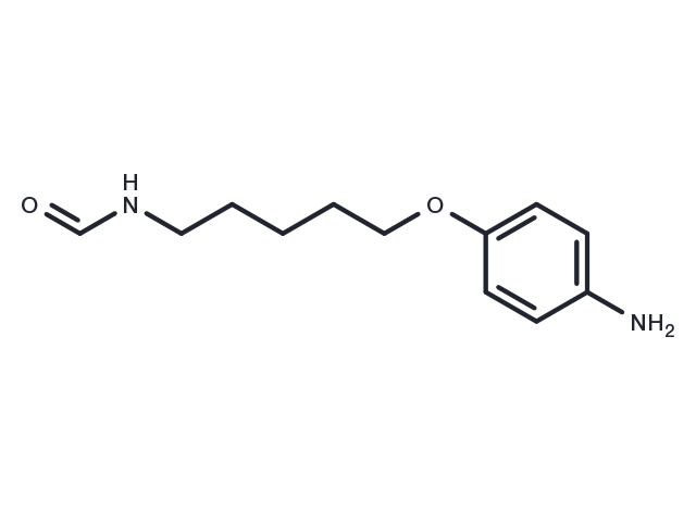 Formamide, N-(5-(p-aminophenoxy)pentyl)- Chemical Structure