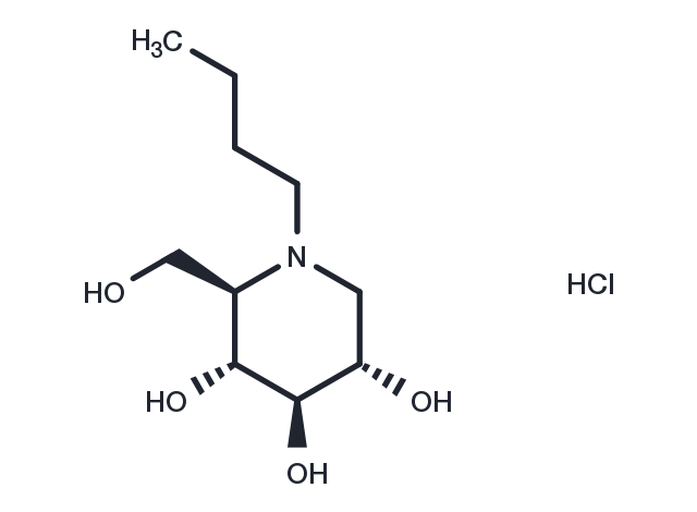 Miglustat hydrochloride Chemical Structure