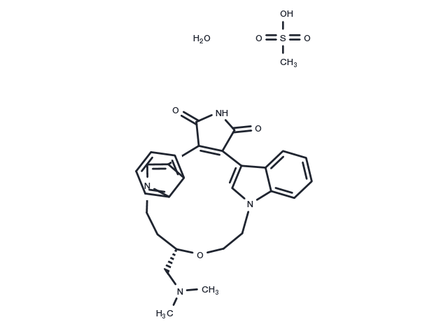 Ruboxistaurin mesylate monohydrate Chemical Structure