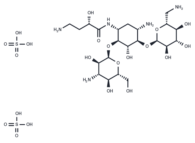Amikacin disulfate Chemical Structure