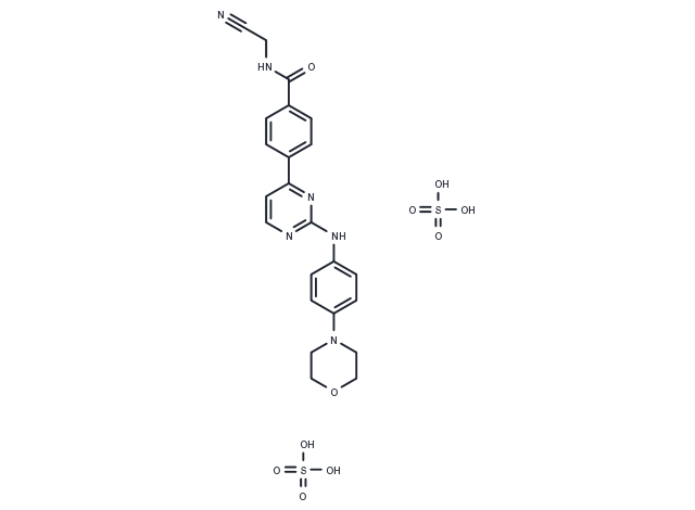 TargetMol Chemical Structure Momelotinib sulfate