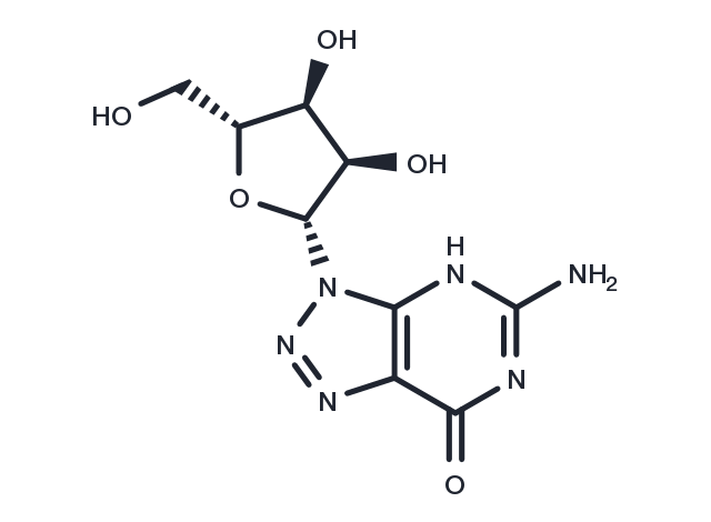 8-Azaguanosine Chemical Structure