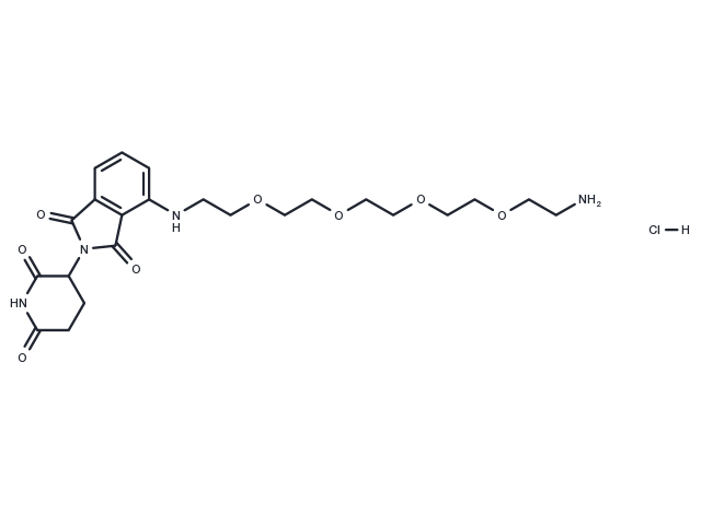 TargetMol Chemical Structure Pomalidomide-PEG4-C2-NH2 hydrochloride