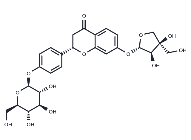 TargetMol Chemical Structure Liguiritigenin-7-O-D-apiosyl-4'-O-D-glucoside