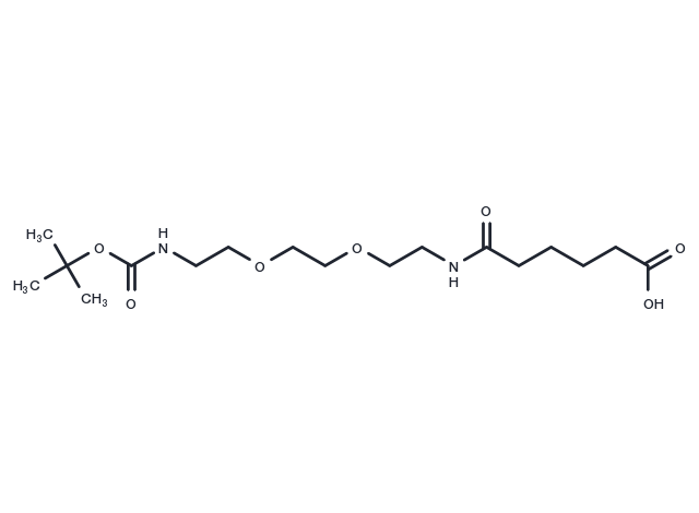 TargetMol Chemical Structure Boc-NH-PEG2-C2-amido-C4-acid