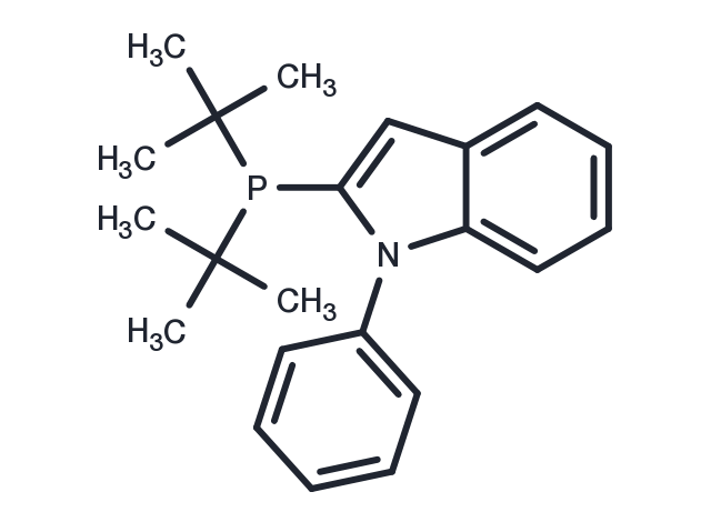 2-(Di-tert-butylphosphino)-1-phenyl-1H-indole Chemical Structure