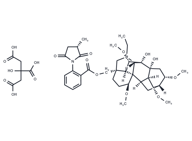 Methyllycaconitine citrate Chemical Structure