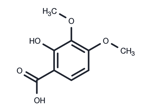2-HYDROXY-3,4-DIMETHOXYBENZOIC ACID Chemical Structure