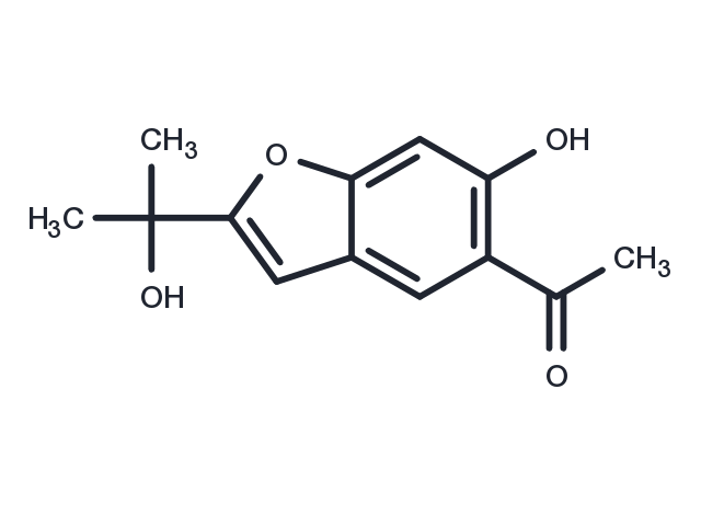 5-Acetyl-6-hydroxy-2-(1-hydroxy-1-methylethyl)benzofuran Chemical Structure