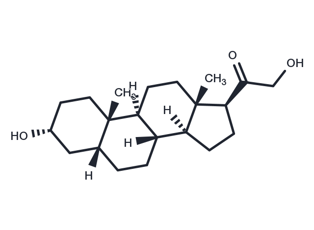 Tetrahydrodeoxycorticosterone Chemical Structure