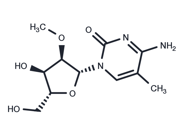 2’-O-Methyl-5-methylcytidine Chemical Structure