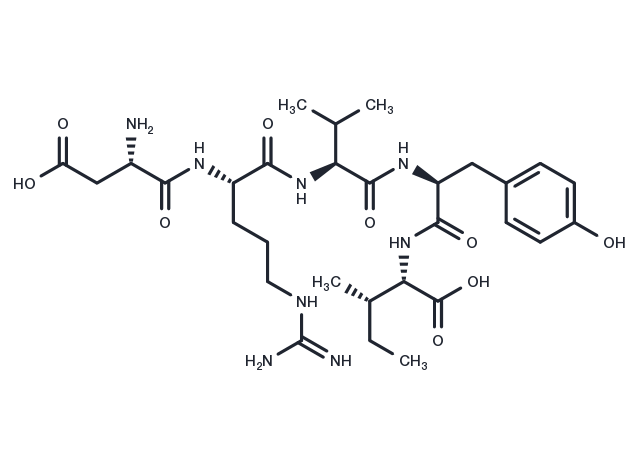 TargetMol Chemical Structure Angiotensin I/II (1-5)