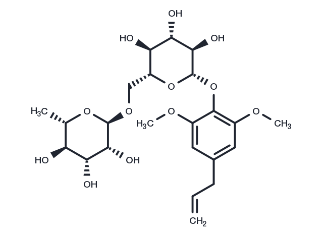 Methoxyeugenol 4-O-rutinoside Chemical Structure