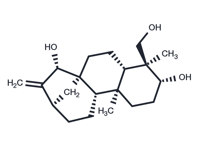 ent-16-Kaurene-3beta,15beta,18-triol Chemical Structure