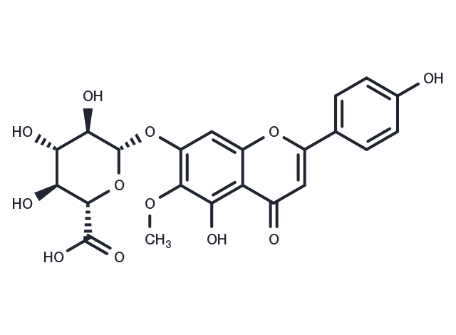 Hispidulin 7-glucuronide Chemical Structure