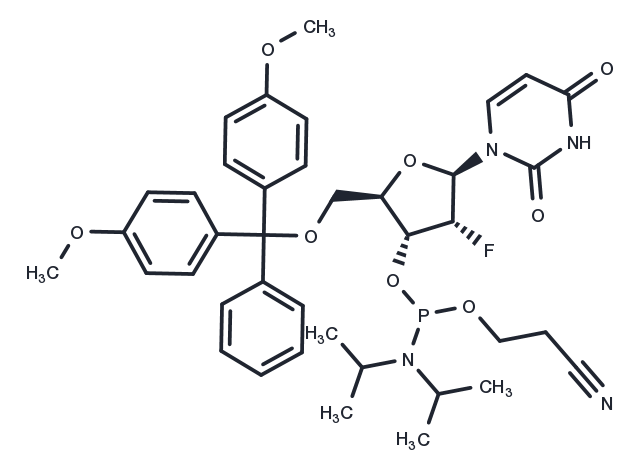 TargetMol Chemical Structure DMT-2′Fluoro-dU Phosphoramidite