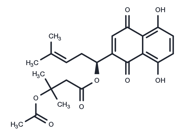 TargetMol Chemical Structure Beta-Acetoxyisovalerylshikonin