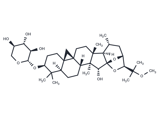 25-O-methylcimigenol-3-O-beta-D-xylopyranoside Chemical Structure