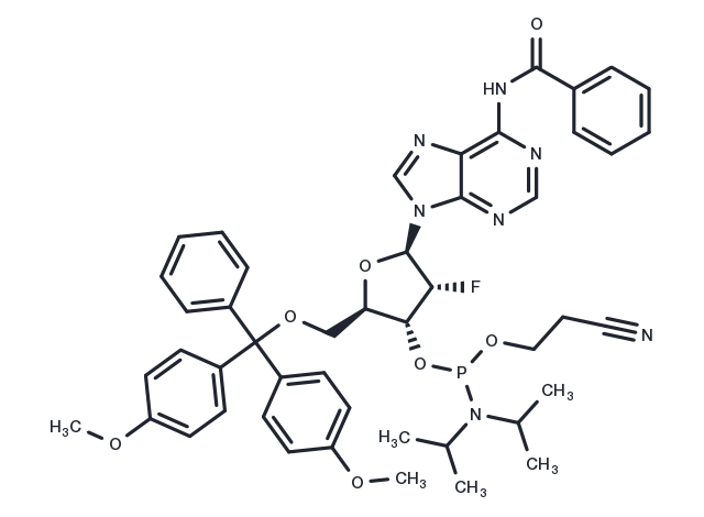 Dmt-2'fluoro-da(bz) amidite Chemical Structure