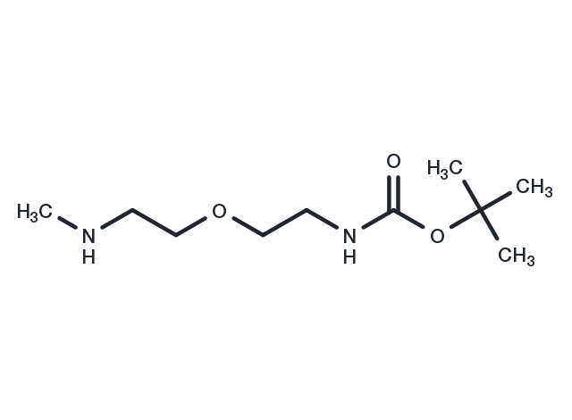 tert-Butyl N-{2-[2-(methylamino)ethoxy]ethyl}carbamate Chemical Structure