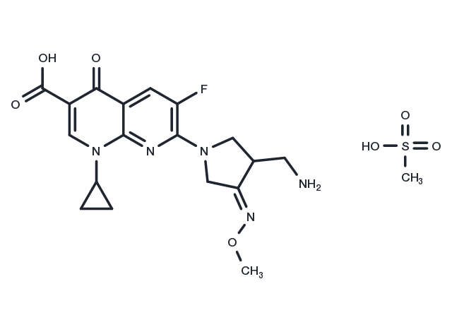 TargetMol Chemical Structure Gemifloxacin mesylate