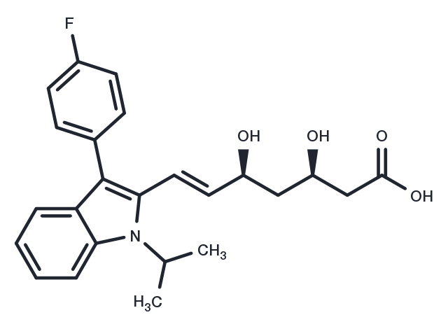 (3R,5S)-Fluvastatin Chemical Structure
