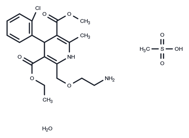 Amlodipine mesylate monohydrate Chemical Structure