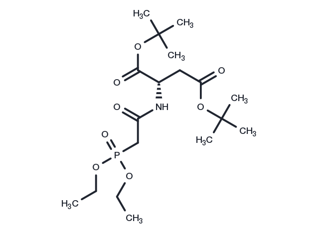N-[(Diethoxyphosphiny1)]acetyl-L-aspartic acid  di-tert-butyl ester Chemical Structure