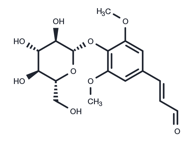 Sinapaldehyde glucoside Chemical Structure