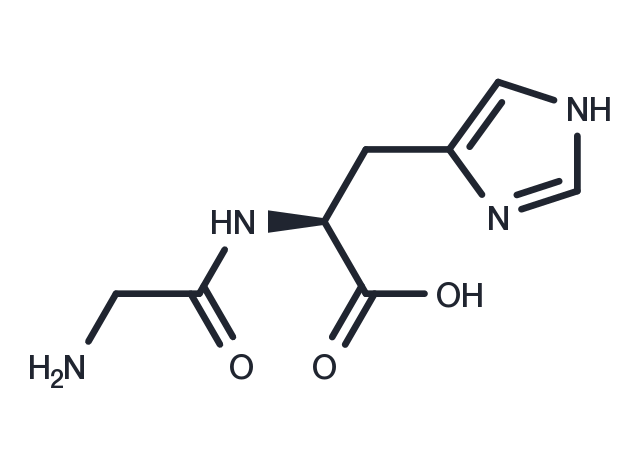 TargetMol Chemical Structure (S)-2-(2-Aminoacetamido)-3-(1H-imidazol-4-yl)propanoic acid