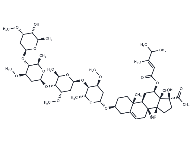 TargetMol Chemical Structure Otophylloside B 4'''-O-beta-D-cymaropyranoside