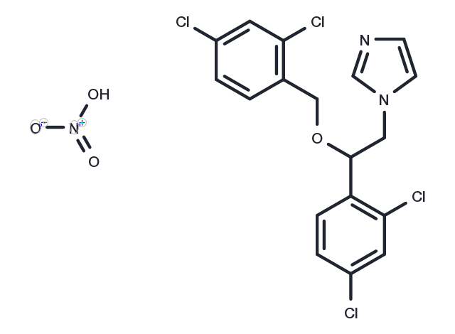 Miconazole nitrate Chemical Structure