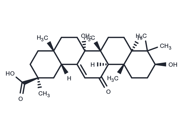 18β-Glycyrrhetinic acid Chemical Structure