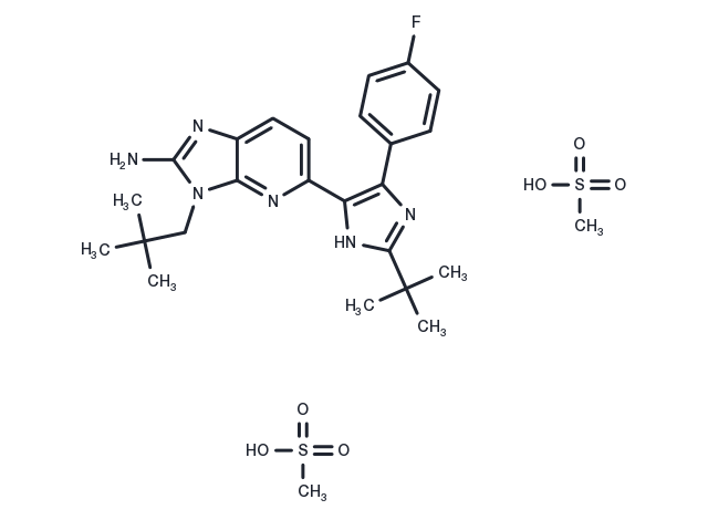 Ralimetinib dimesylate Chemical Structure