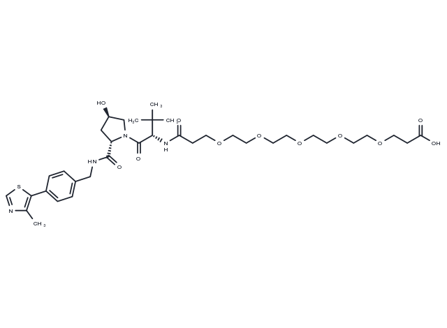 TargetMol Chemical Structure (S,R,S)-AHPC-PEG5-COOH