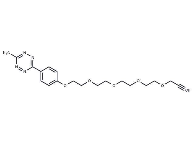 Methyltetrazine-PEG5-alkyne Chemical Structure