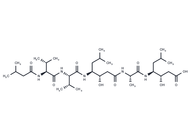 Pepstatin Chemical Structure