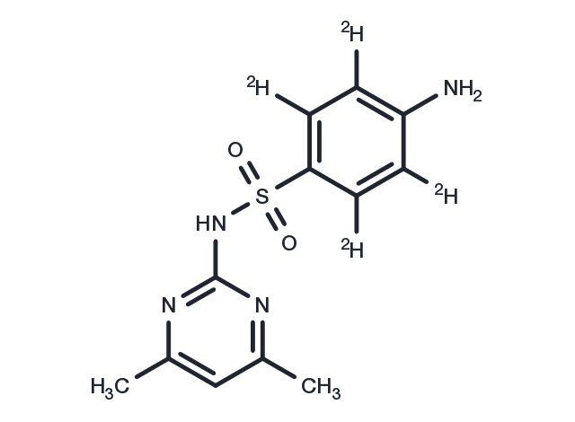 Sulfamethazine-D4 Chemical Structure