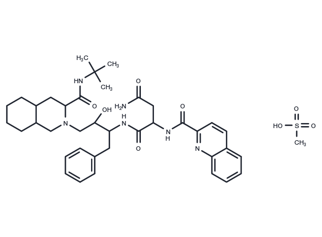 TargetMol Chemical Structure Saquinavir mesylate