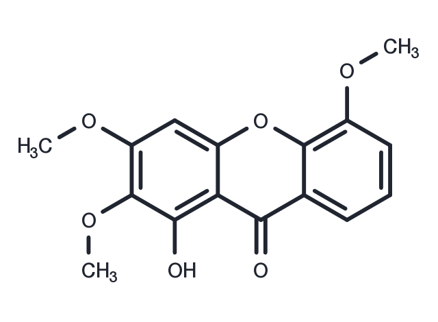 TargetMol Chemical Structure 1-Hydroxy-2,3,5-trimethoxyxanthone